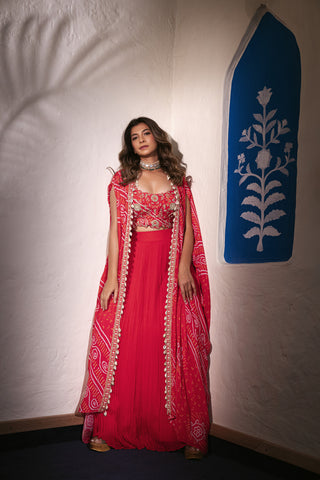 Lavanya Brand Beautiful Shrug With Gown ( 2 pic set )
